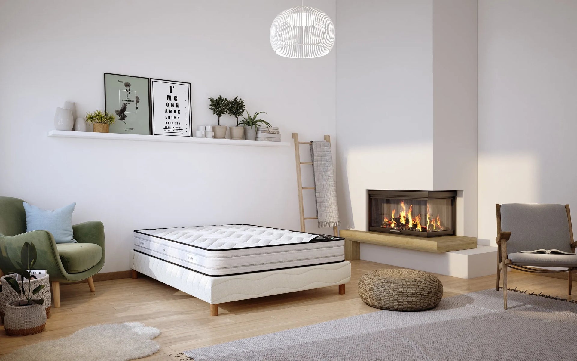 Senso |Ensemble 140x190 Sommier + Matelas Hauteur 17cm | Leroy Merlin