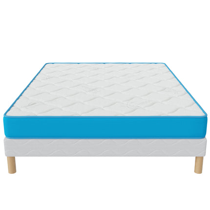 Ensemble FRESH MEMORY Sommier + Matelas 15cm