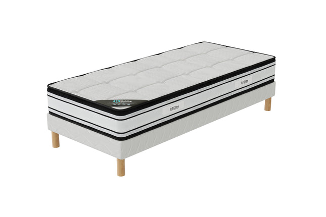 Ensemble GRAND CONFORT Sommier + Matelas Hauteur 22cm