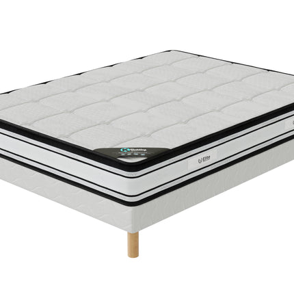 Ensemble GRAND CONFORT Sommier + Matelas Hauteur 22cm