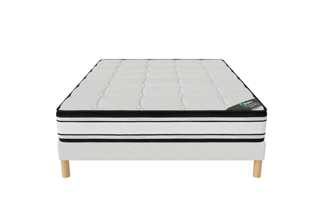 Ensemble GRAND CONFORT Sommier + Matelas Hauteur 22cm