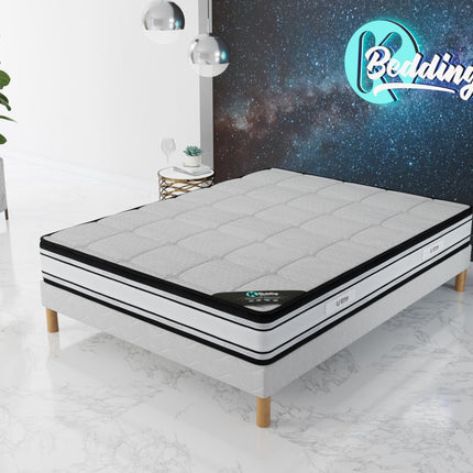 Ensemble GRAND CONFORT Sommier + Matelas Hauteur 22cm