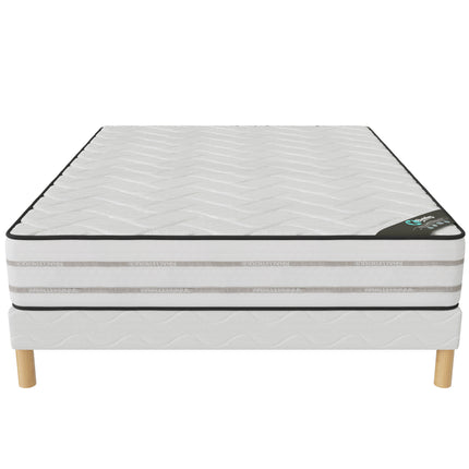 Ensemble Memory Premium Sommier + Matelas Hauteur 25cm