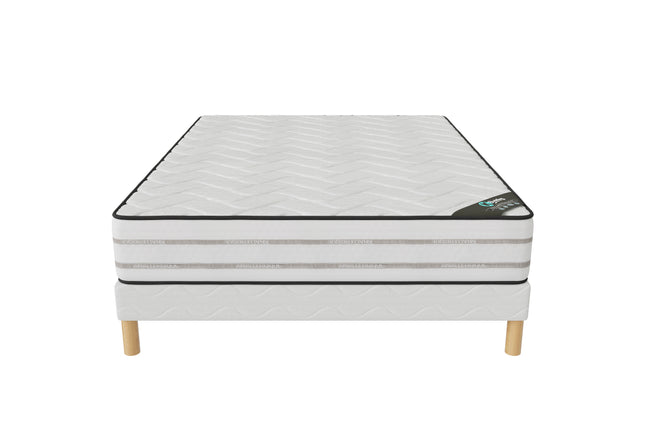 Ensemble Memory Premium Sommier + Matelas Hauteur 25cm