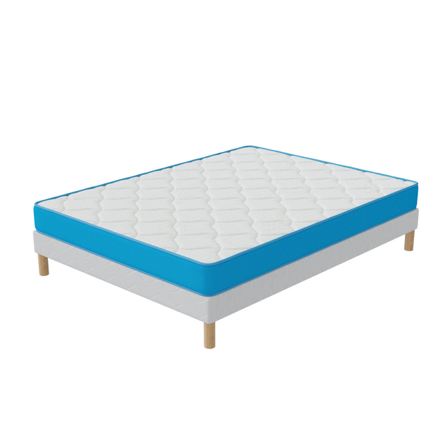 Ensemble FRESH MEMORY Sommier + Matelas 15cm