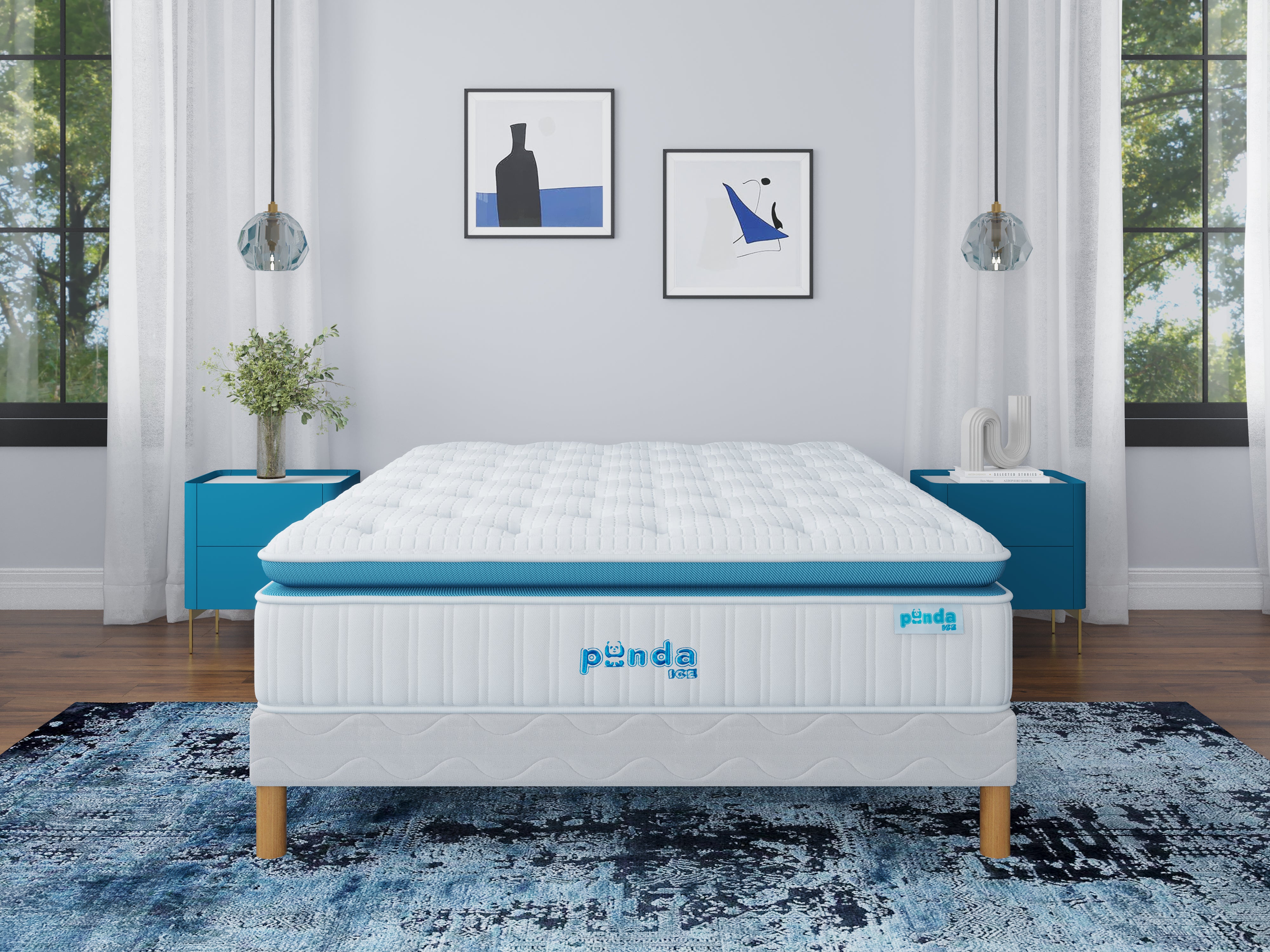 Ensemble PANDA ICE Sommier + Matelas Hauteur 30cm