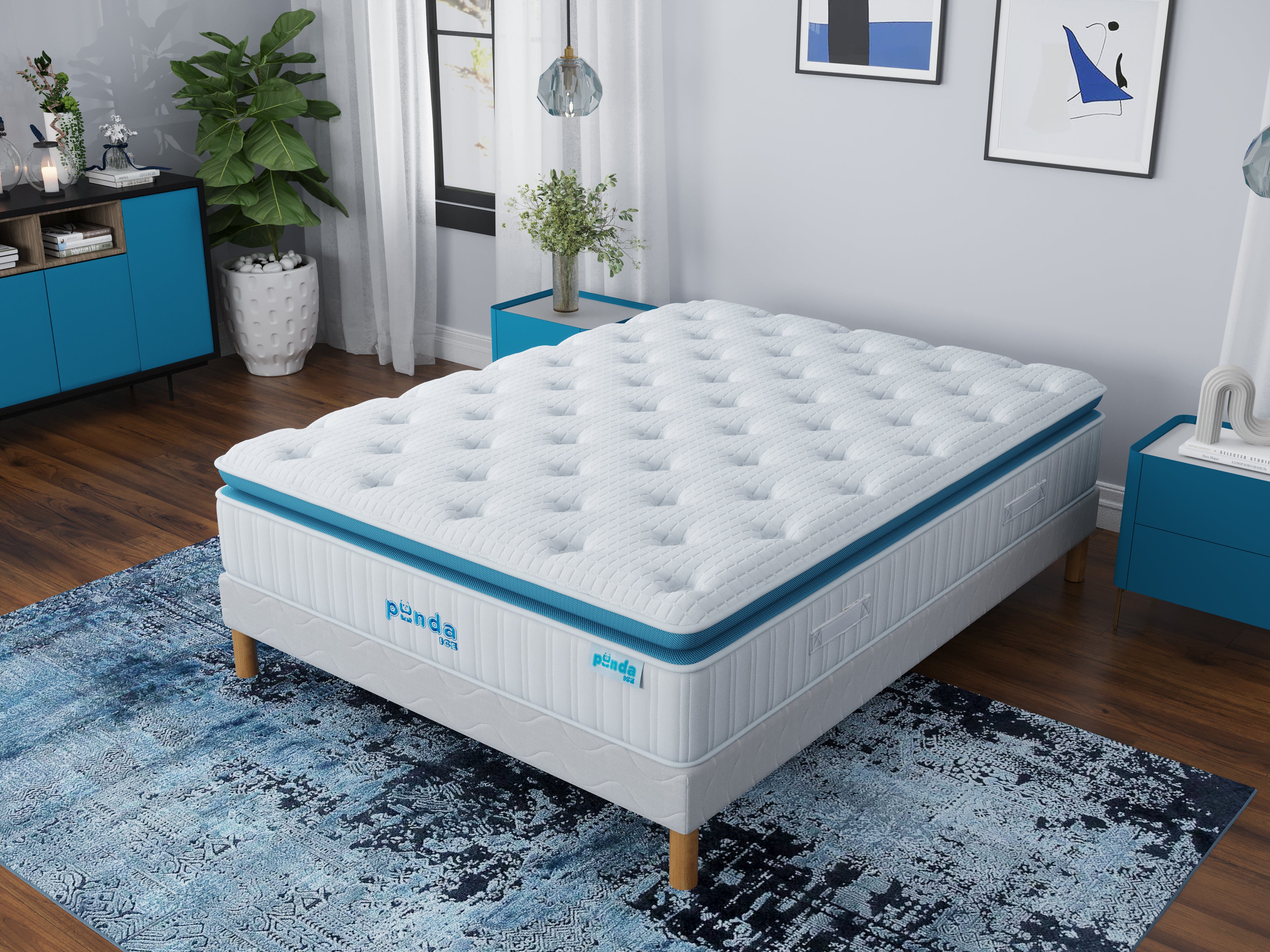 Ensemble PANDA ICE Sommier + Matelas Hauteur 30cm
